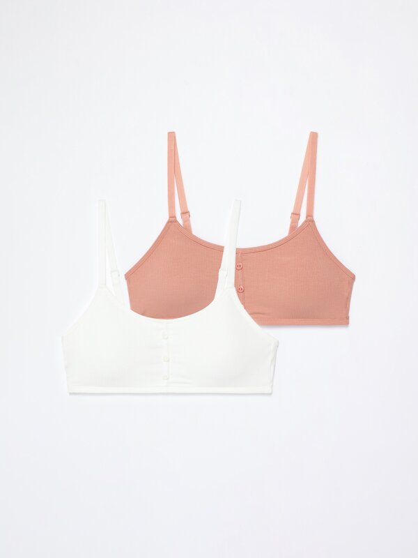 Pack of 2 cotton bras
