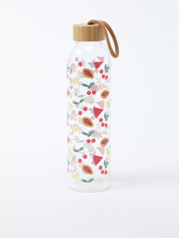 Ampolla de 750 ml amb estampat de fruites