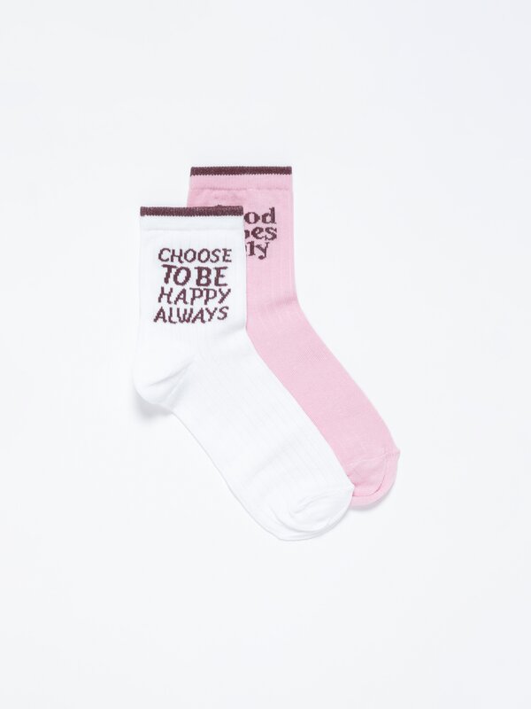 Pack de 2 pares de calcetines estampados