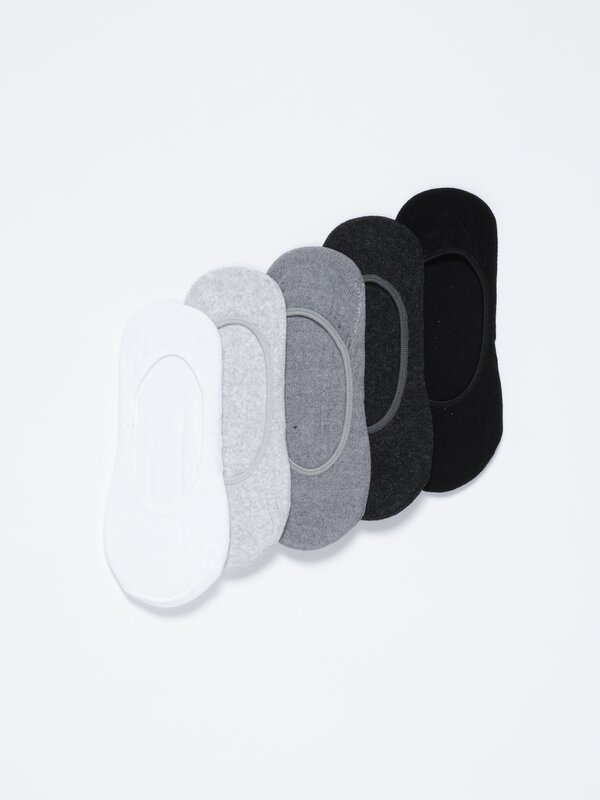 5-Pack of basic no-show socks