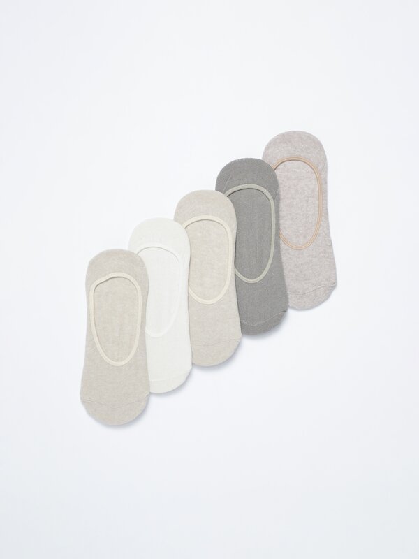 Pack of 5 pairs of no-show socks
