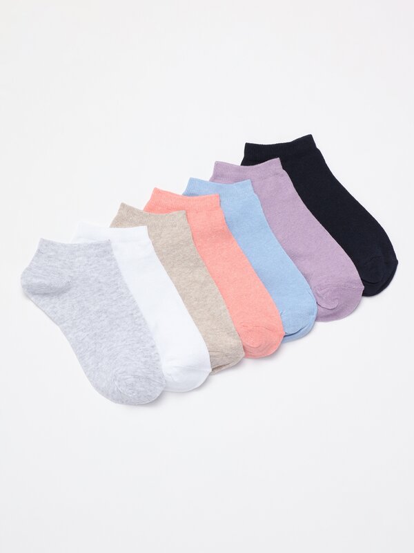 Pack of 7 pairs of ankle socks
