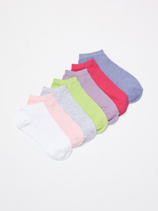Pack de 7 pares de calcetines cortos