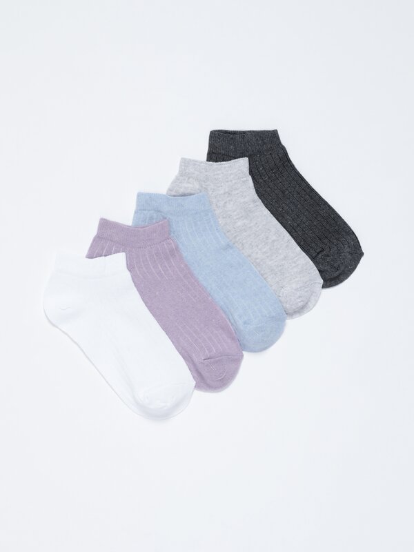 Pack of 5 pairs of short socks