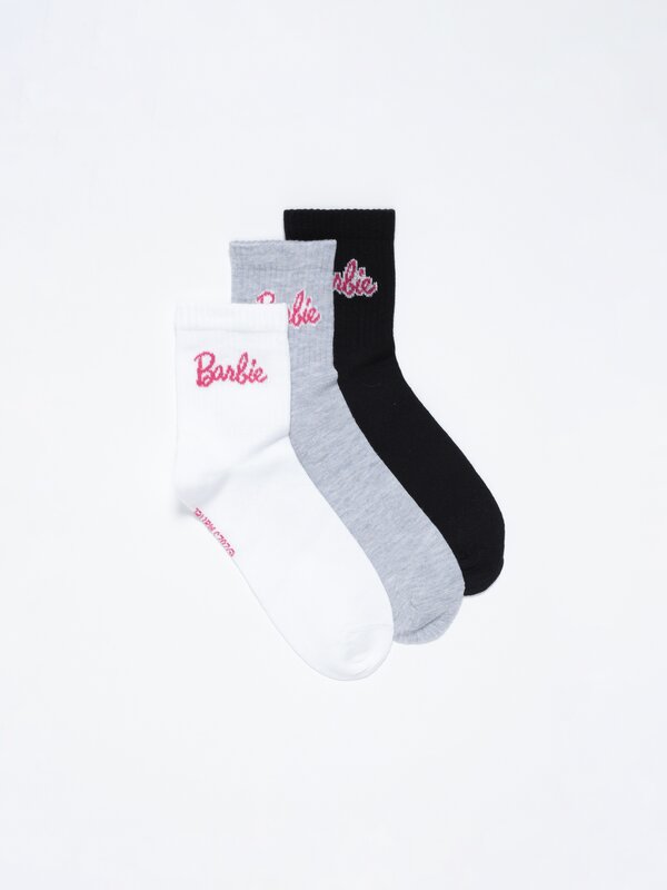 2'li Barbie™ desenli çorap seti