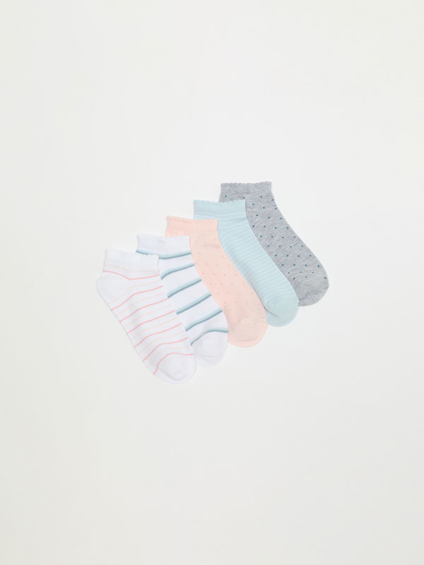 5-pack of printed socks