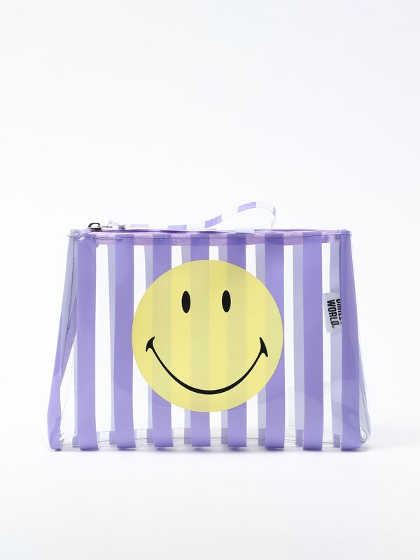 Smiley® transparent toiletry bag