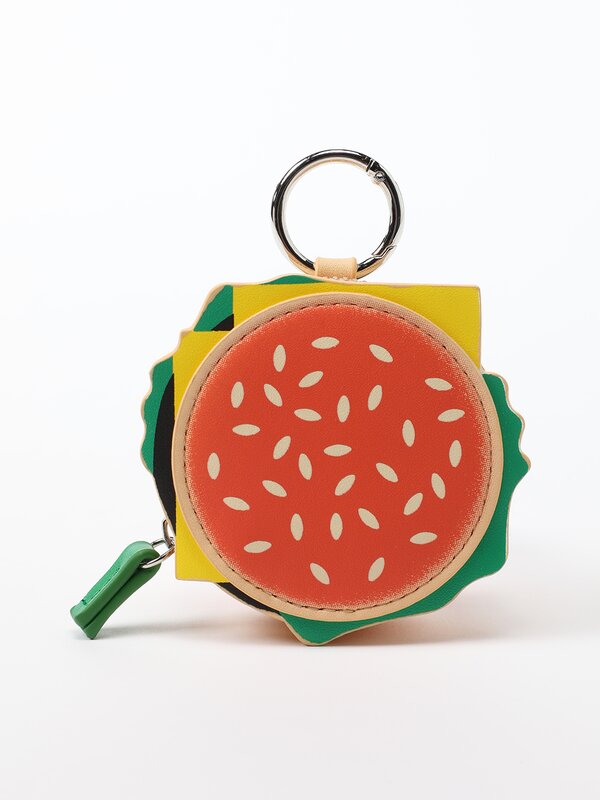 Monedero con forma de hamburguesa