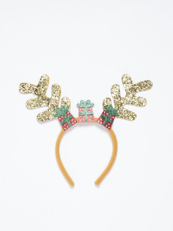 Christmas headband with present details