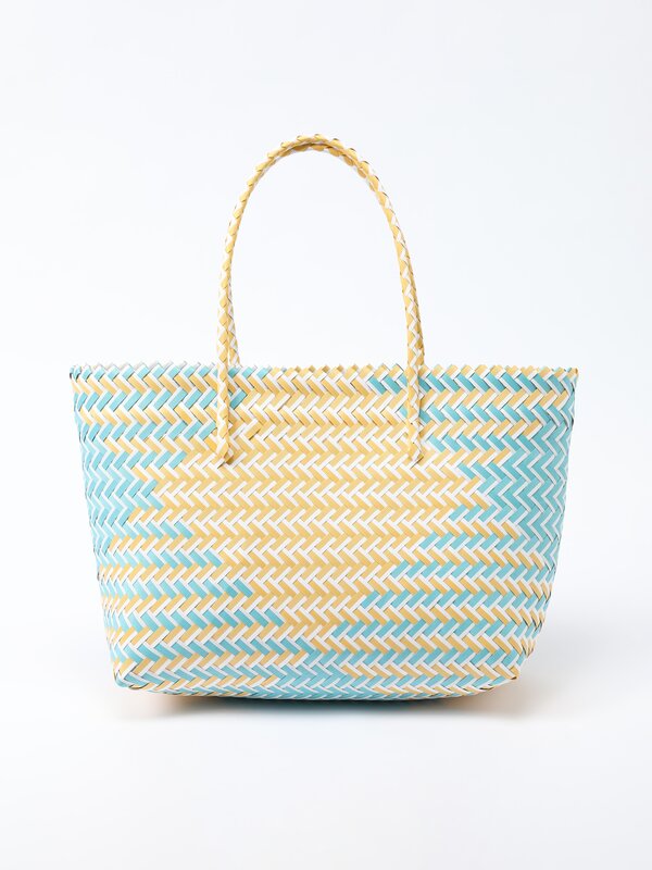 Braided on sale tote bag