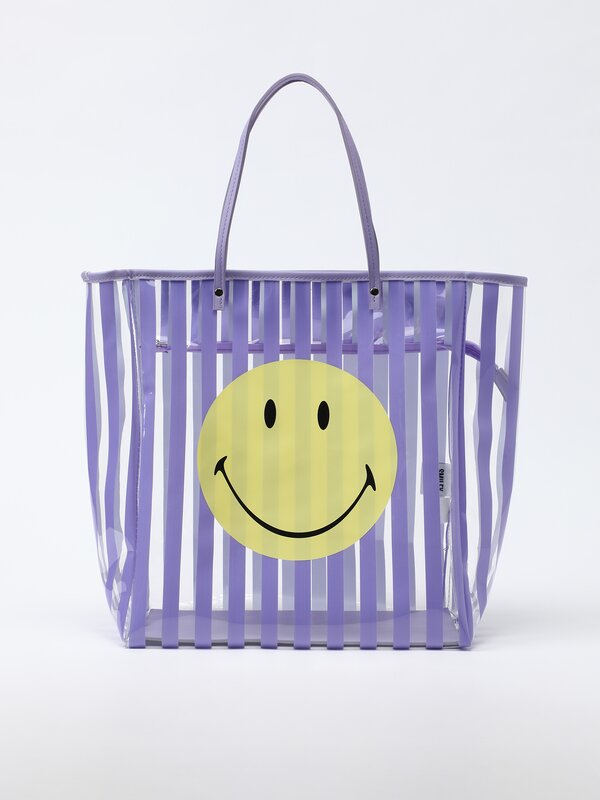 Smiley® transparent tote bag