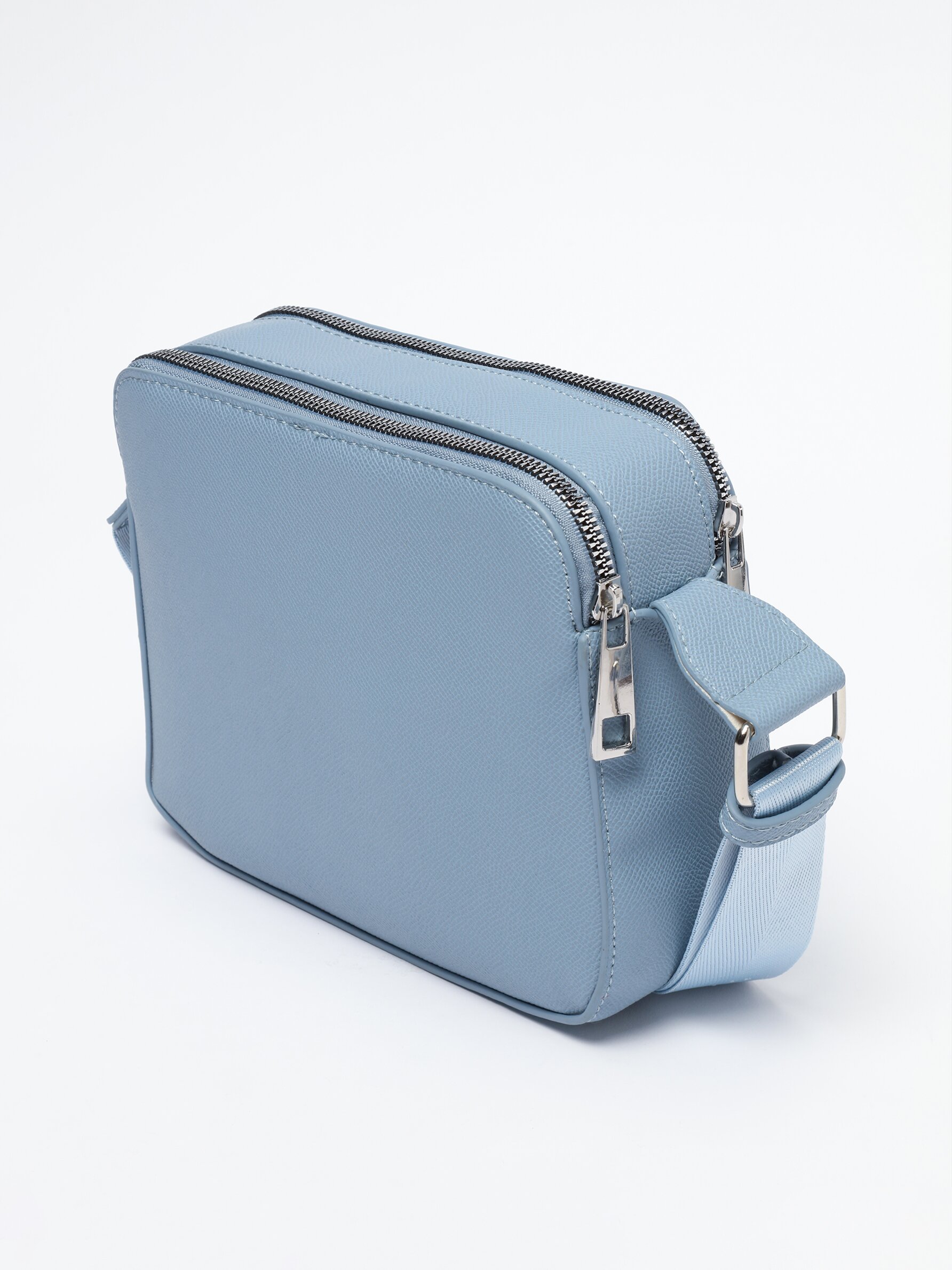 Pale blue leather outlet bag