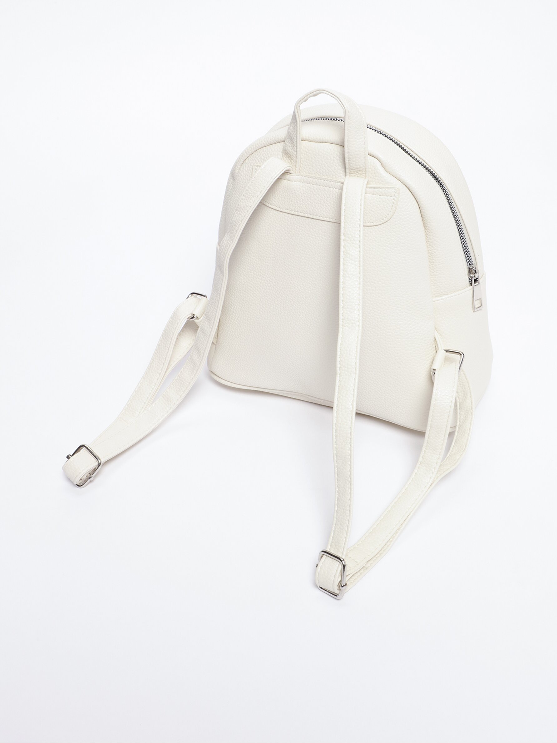 Faux leather backpack