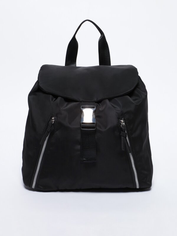 Large backpack with zips