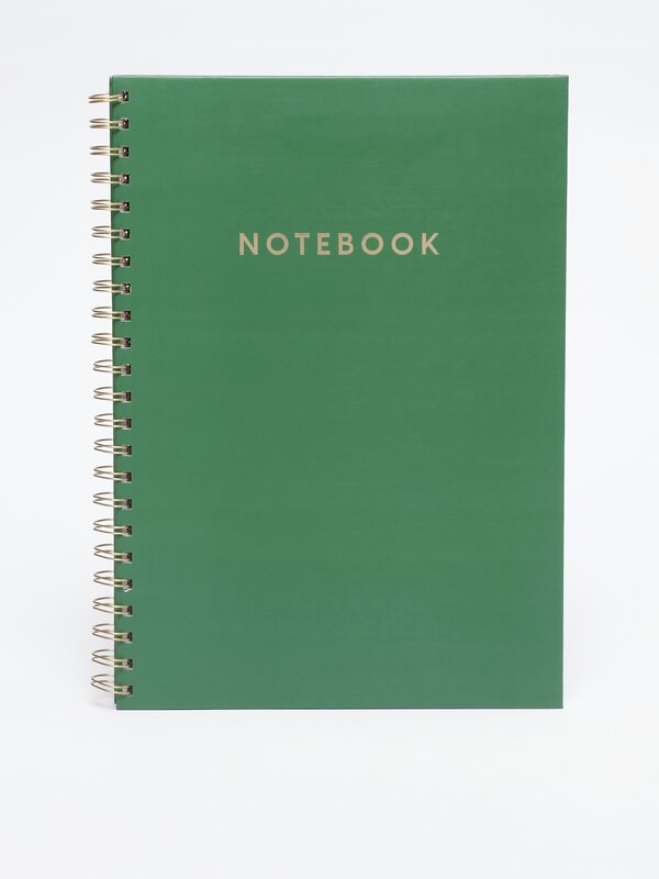 Large spiral A4 notebook