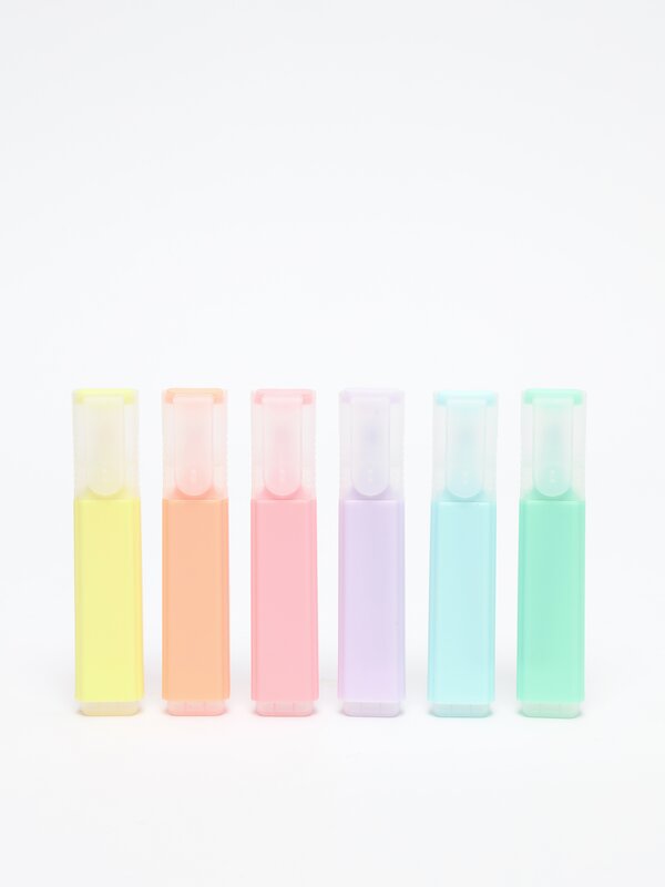 Pack of 6 highlighters