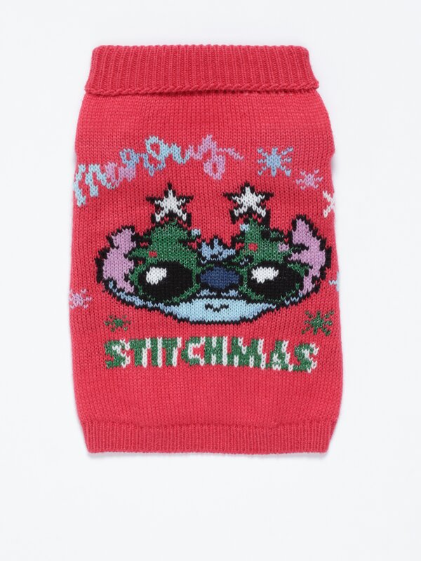 Jersey navideño para mascotas Lilo & Stitch ©Disney