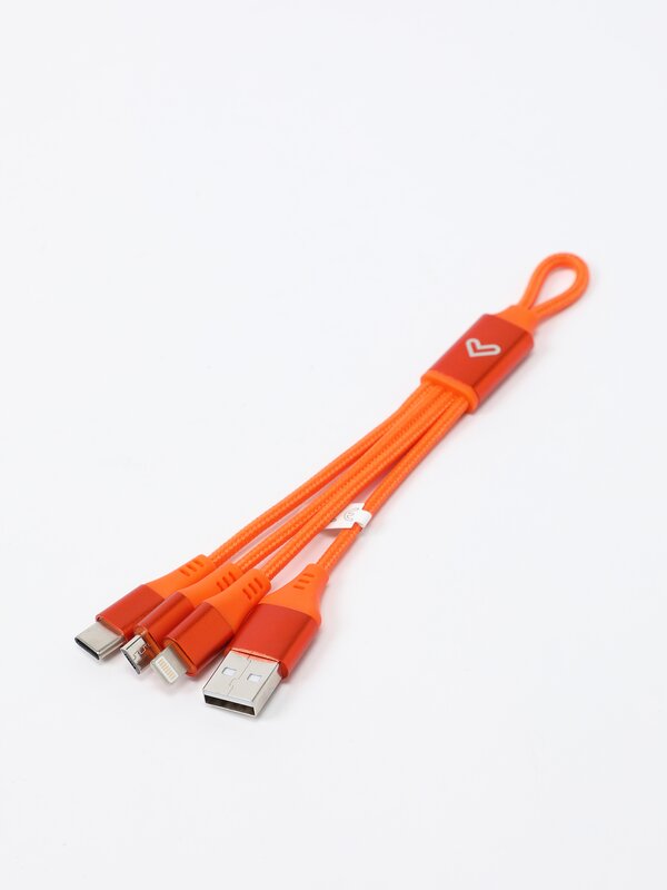 Braided multi-head cable