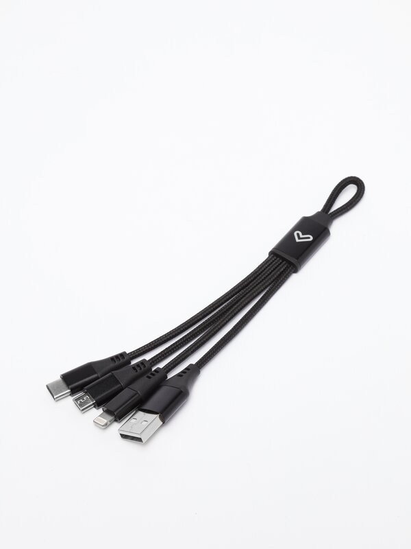 Braided multi-head cable