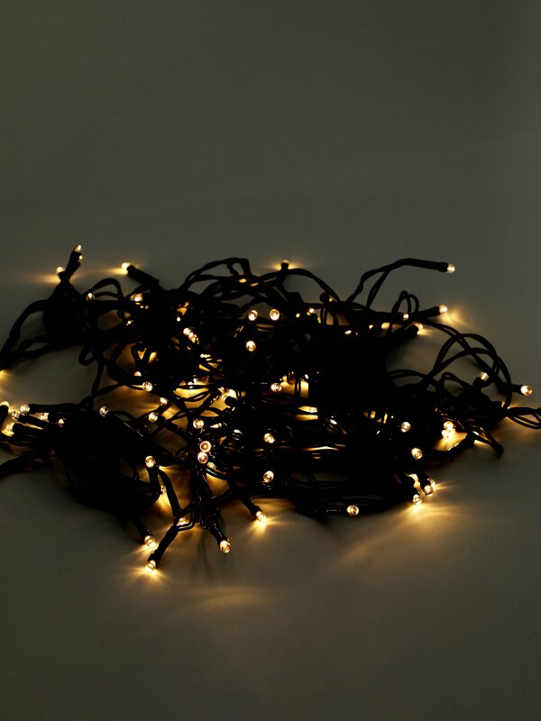 100 small LED solar light garland