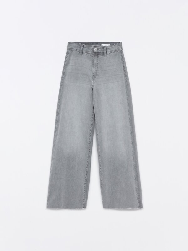 Blugi culottes elastici