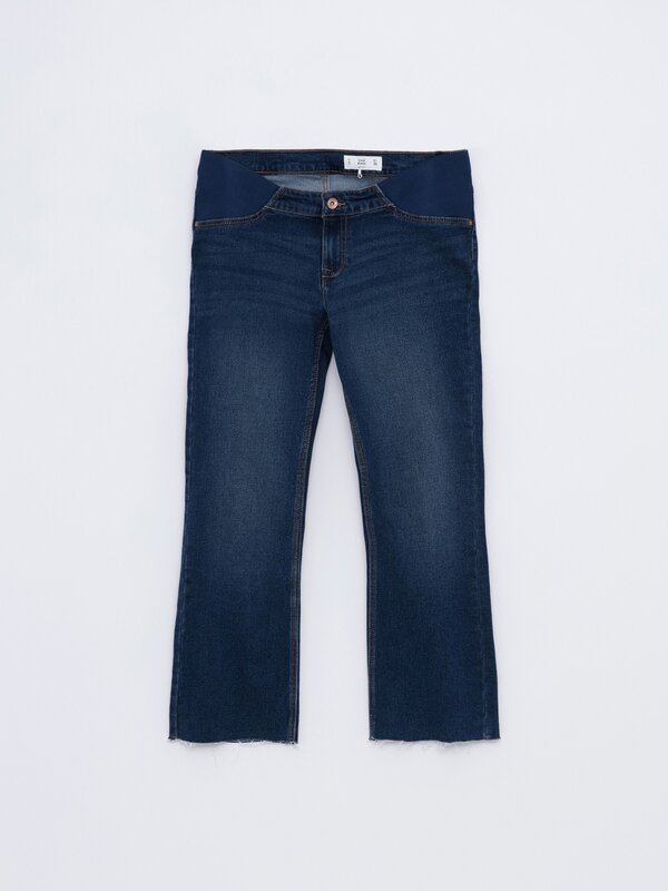 Flared maternity jeans