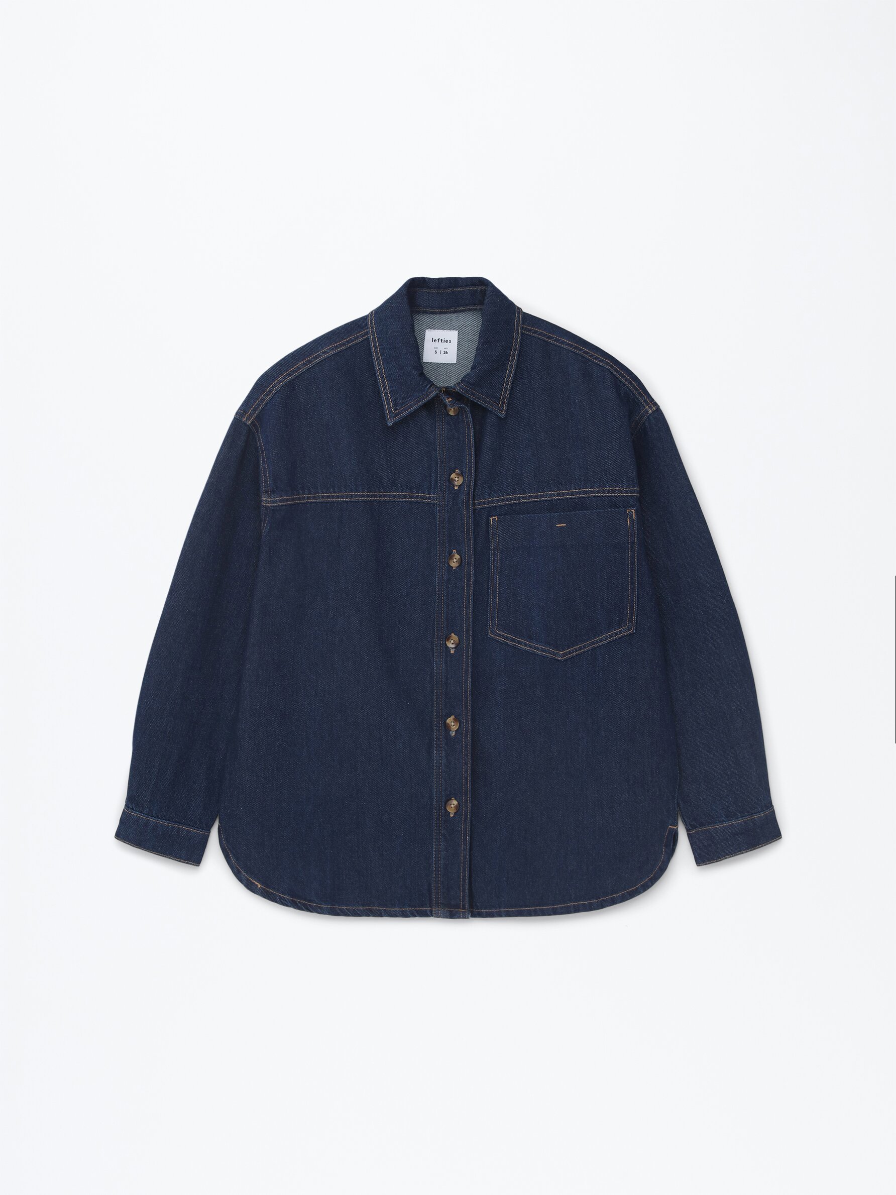 Oversized denim clearance shirt jacket