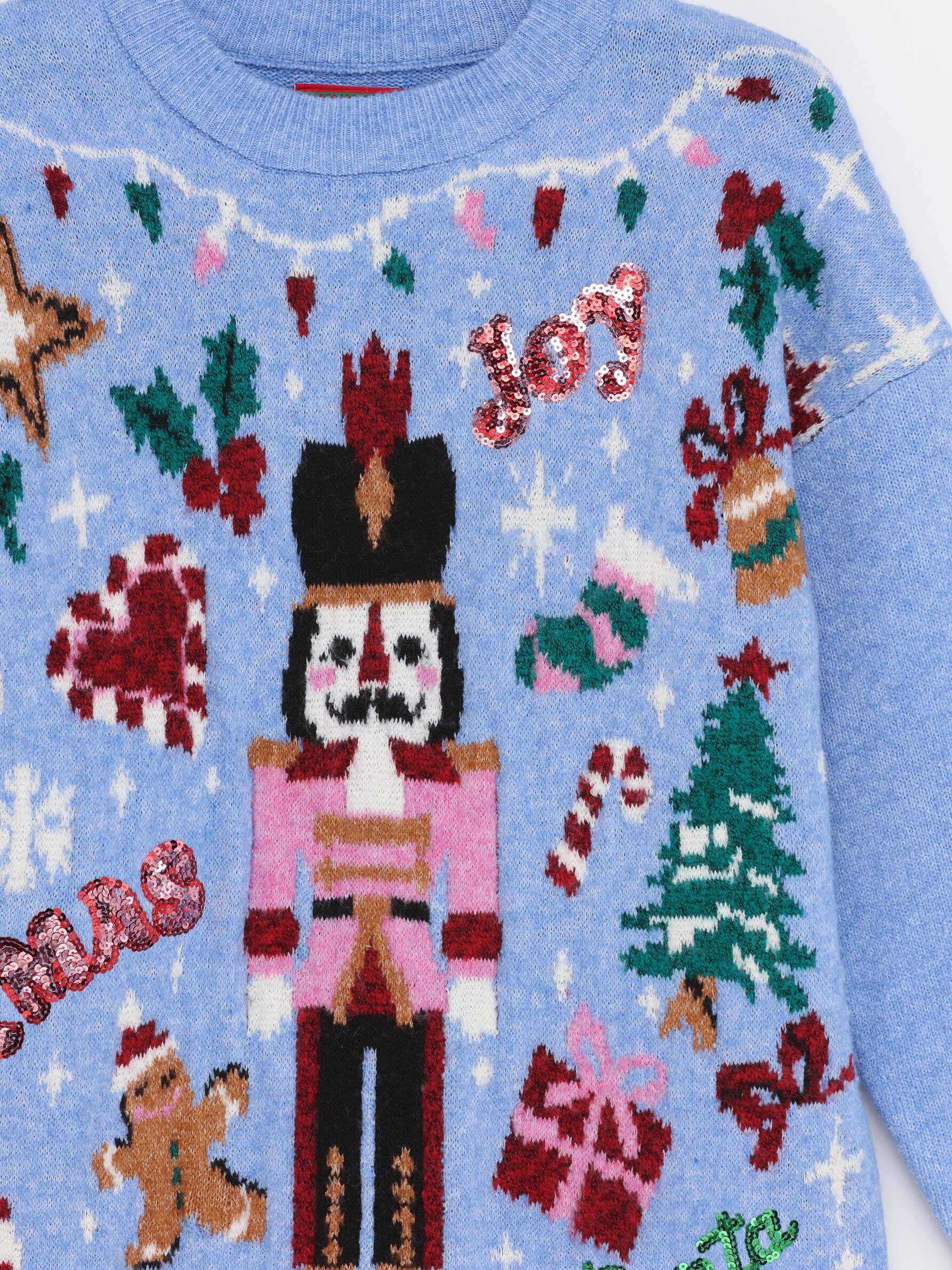 Christmas sweater with lights and on sale music