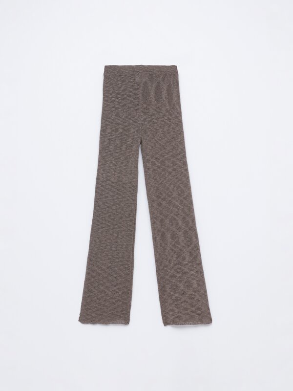 Rustic knit trousers