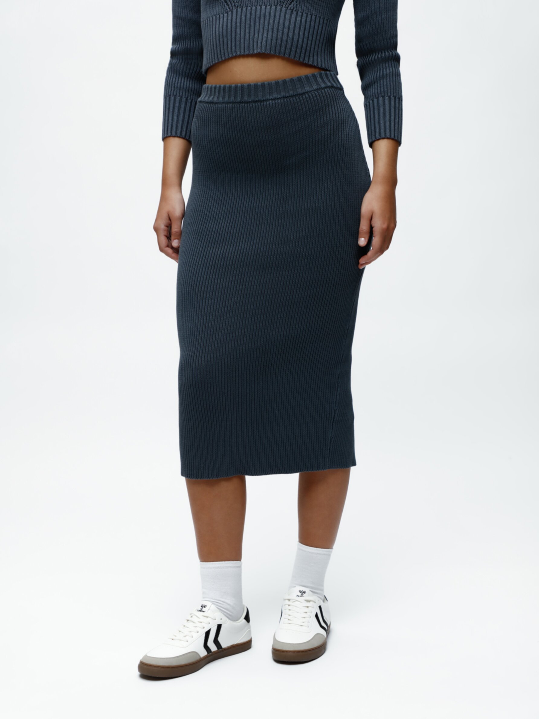 Knit midi outlet skirt 50