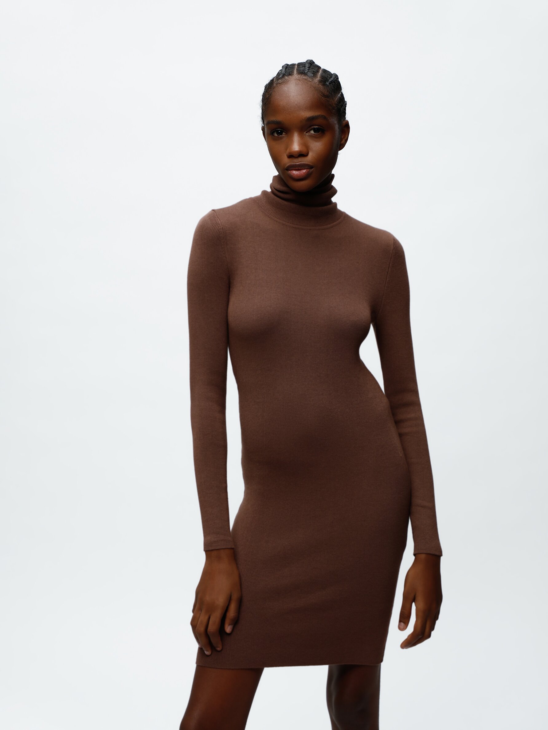 Short sale turtleneck dress