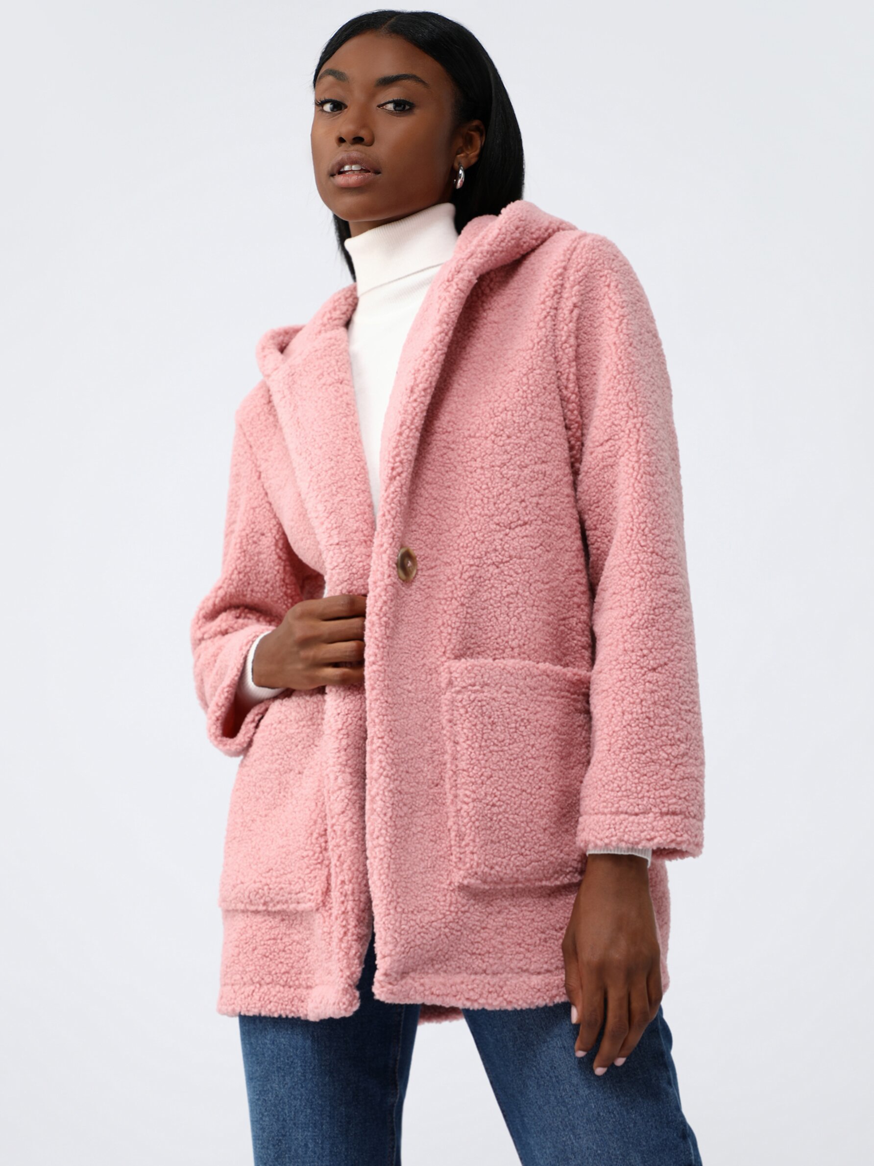 Pink fur coat forever 21 online