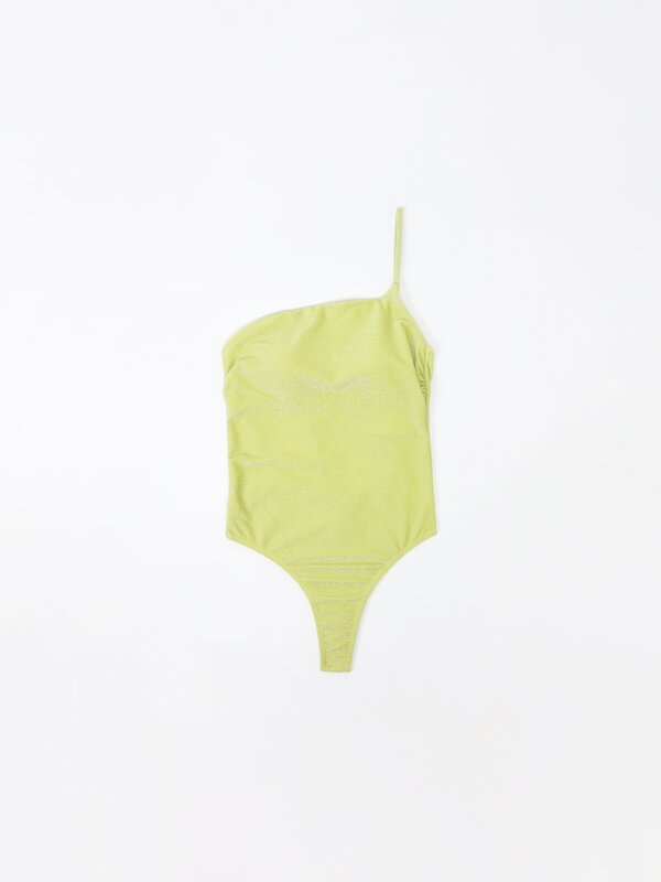 Shimmer asymmetric swimsuit