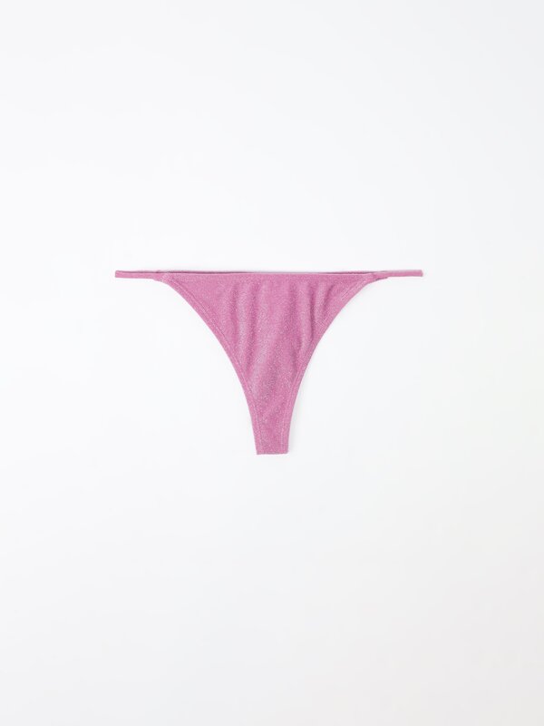 Shimmer bikini thong