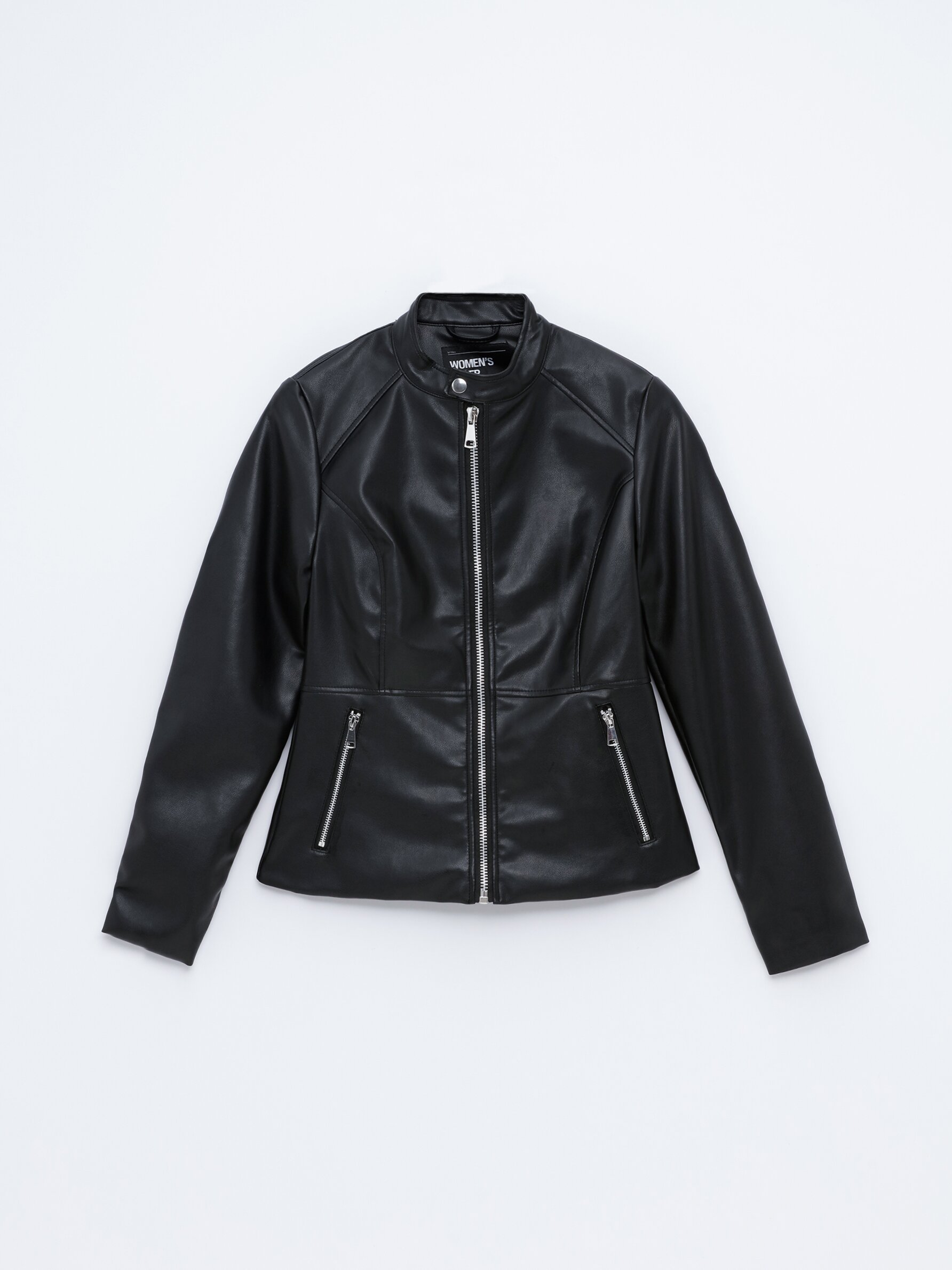Basic faux leather jacket - Jackets - CLOTHING - Woman - | Lefties Portugal