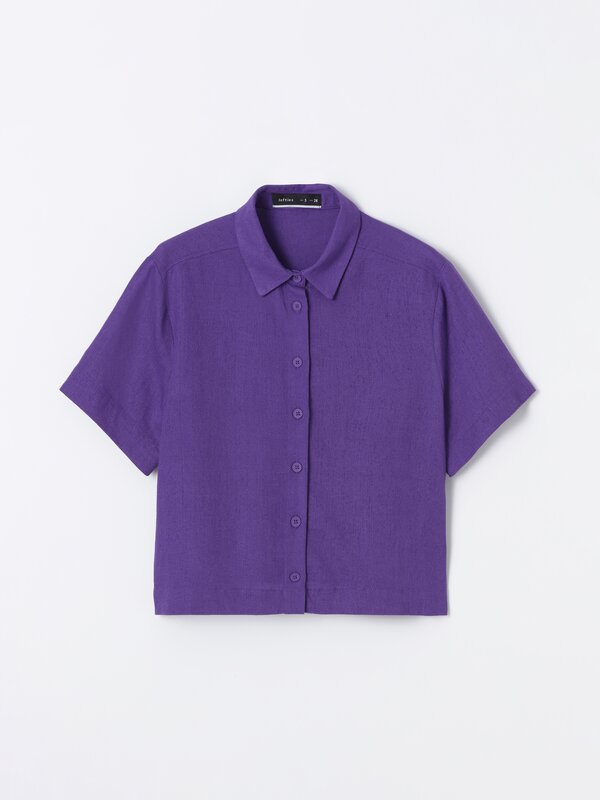 Linen blend shirt