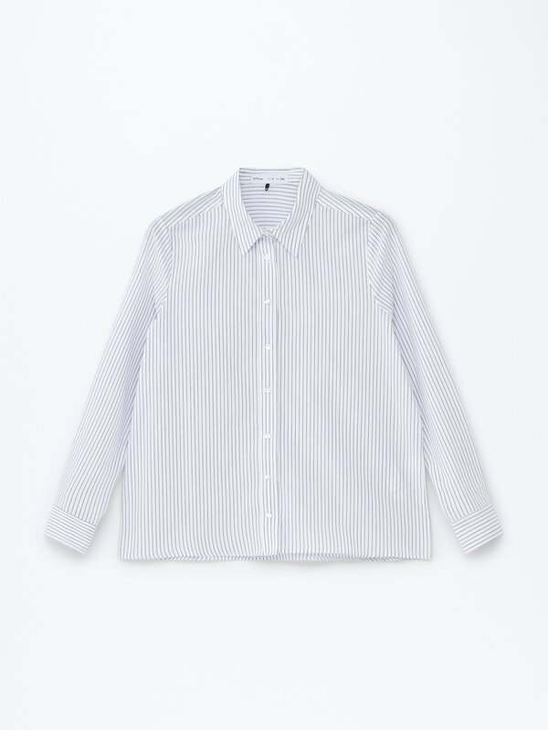 Long sleeve poplin shirt