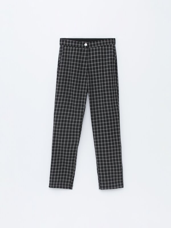Trousers with an elasticated back