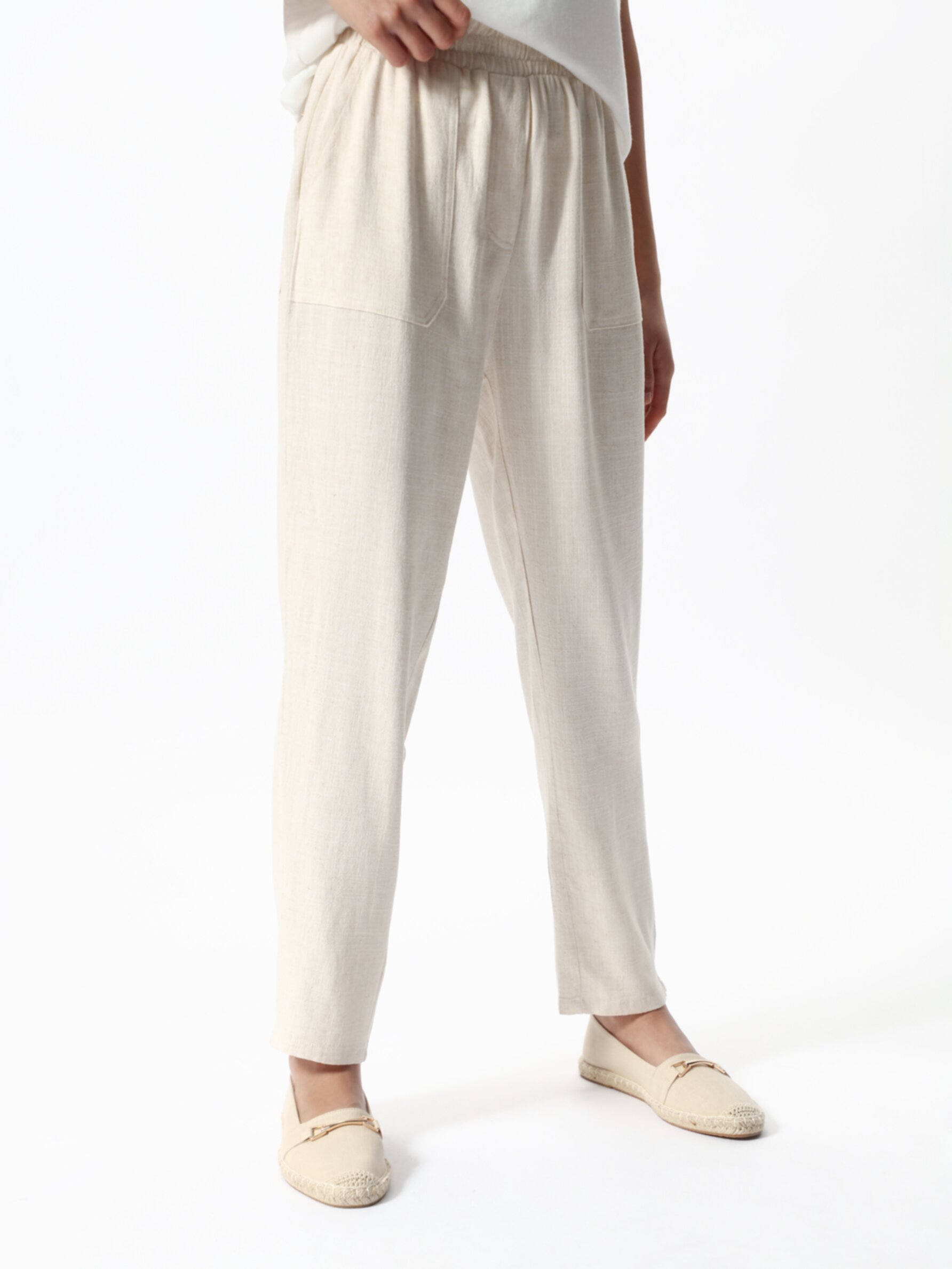 Rustic linen trousers