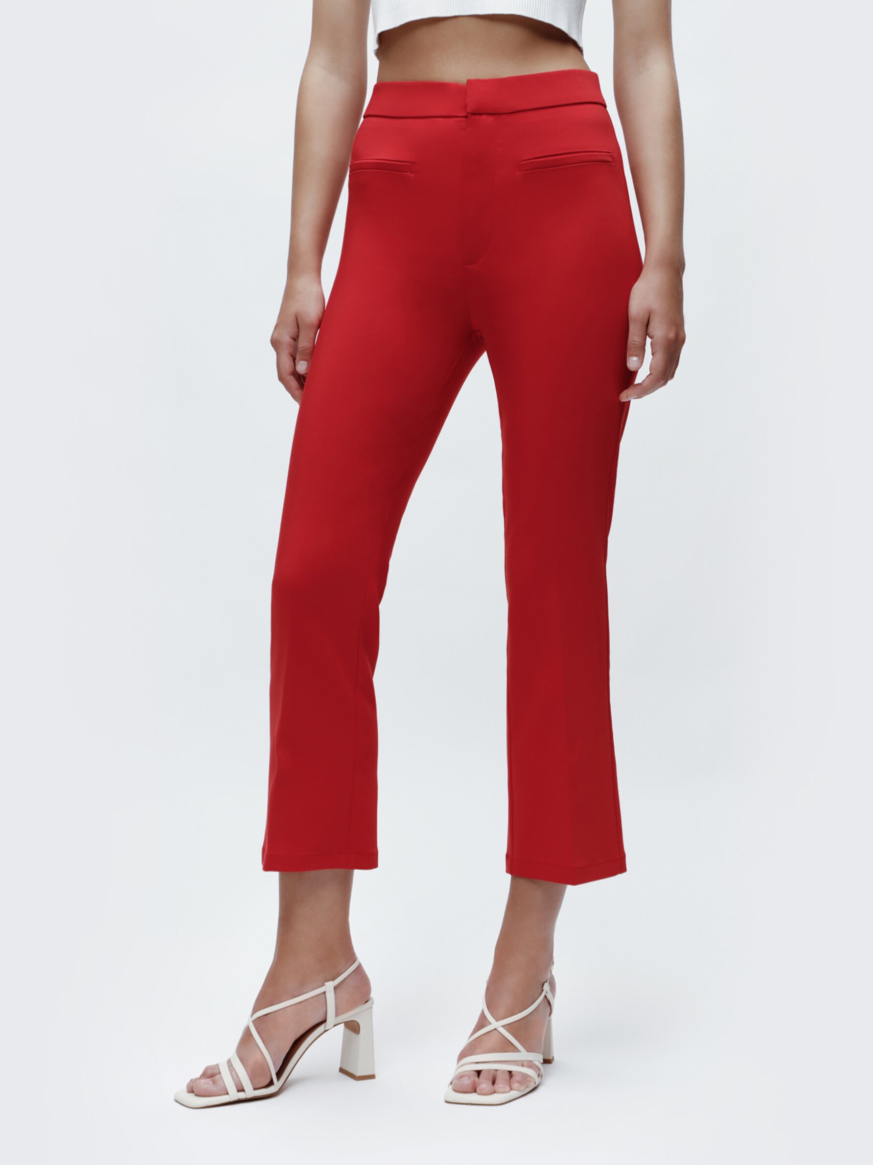 High waisted kick flare 2024 trousers