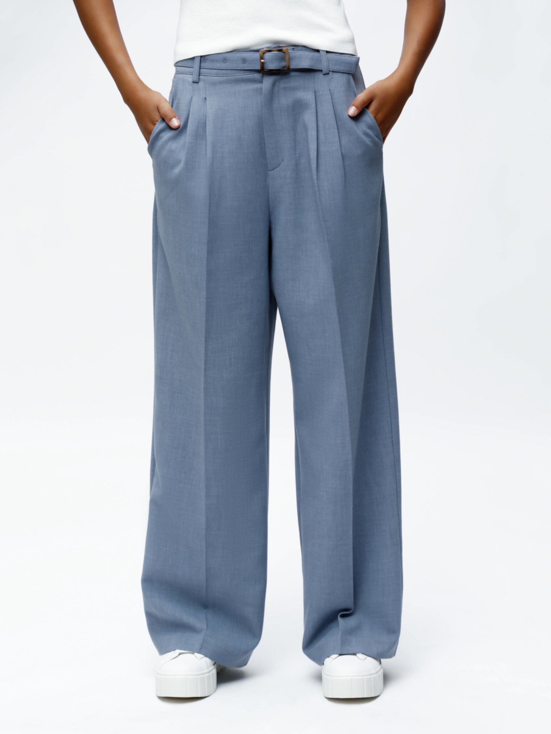 Pantalón wide leg - Pantalones Vestir - Pantalones - ROPA - Mujer
