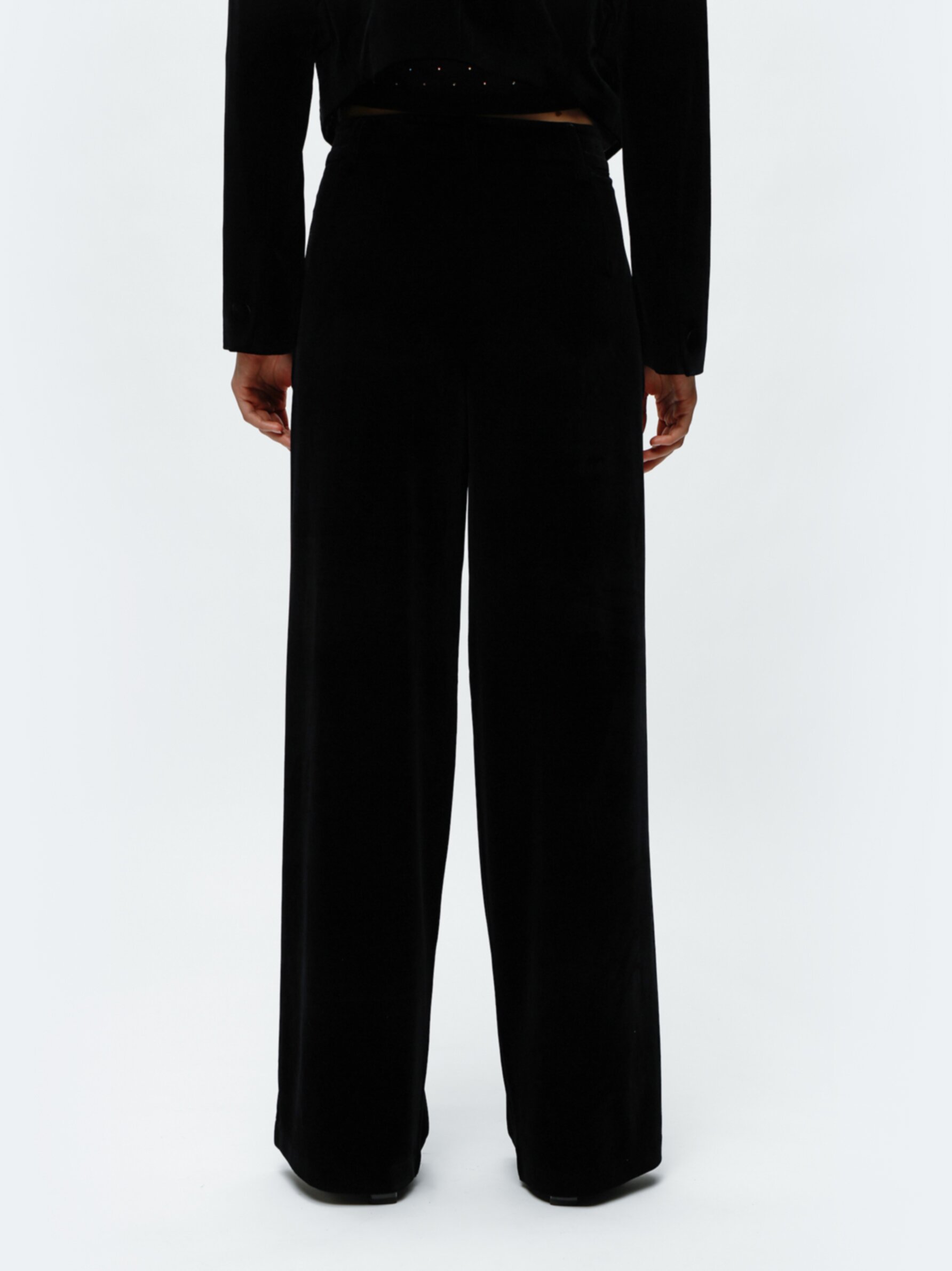 floral-print wide-leg velvet trousers | VETEMENTS | Eraldo.com