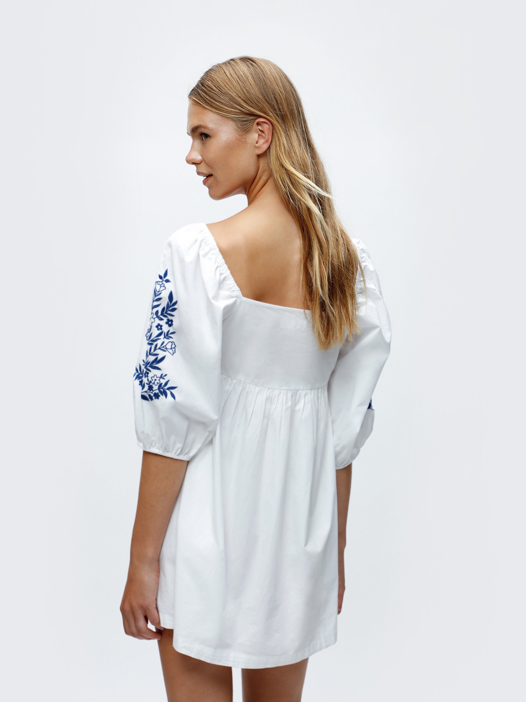 Topshop white hot sale embroidered dress