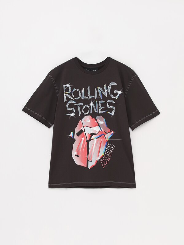 Tricou cu imprimeu maxi Rolling Stones ©Universal