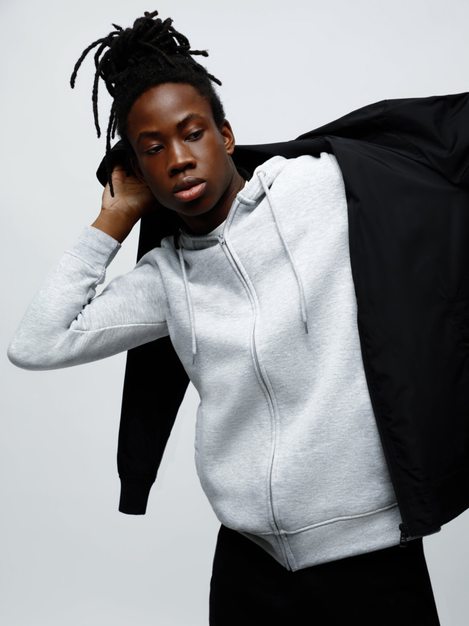 Oversized hooded outlet windbreaker