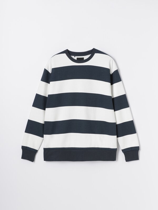 Striped sweatshirt Sweatshirts CLOTHING Man Lefties Andorra