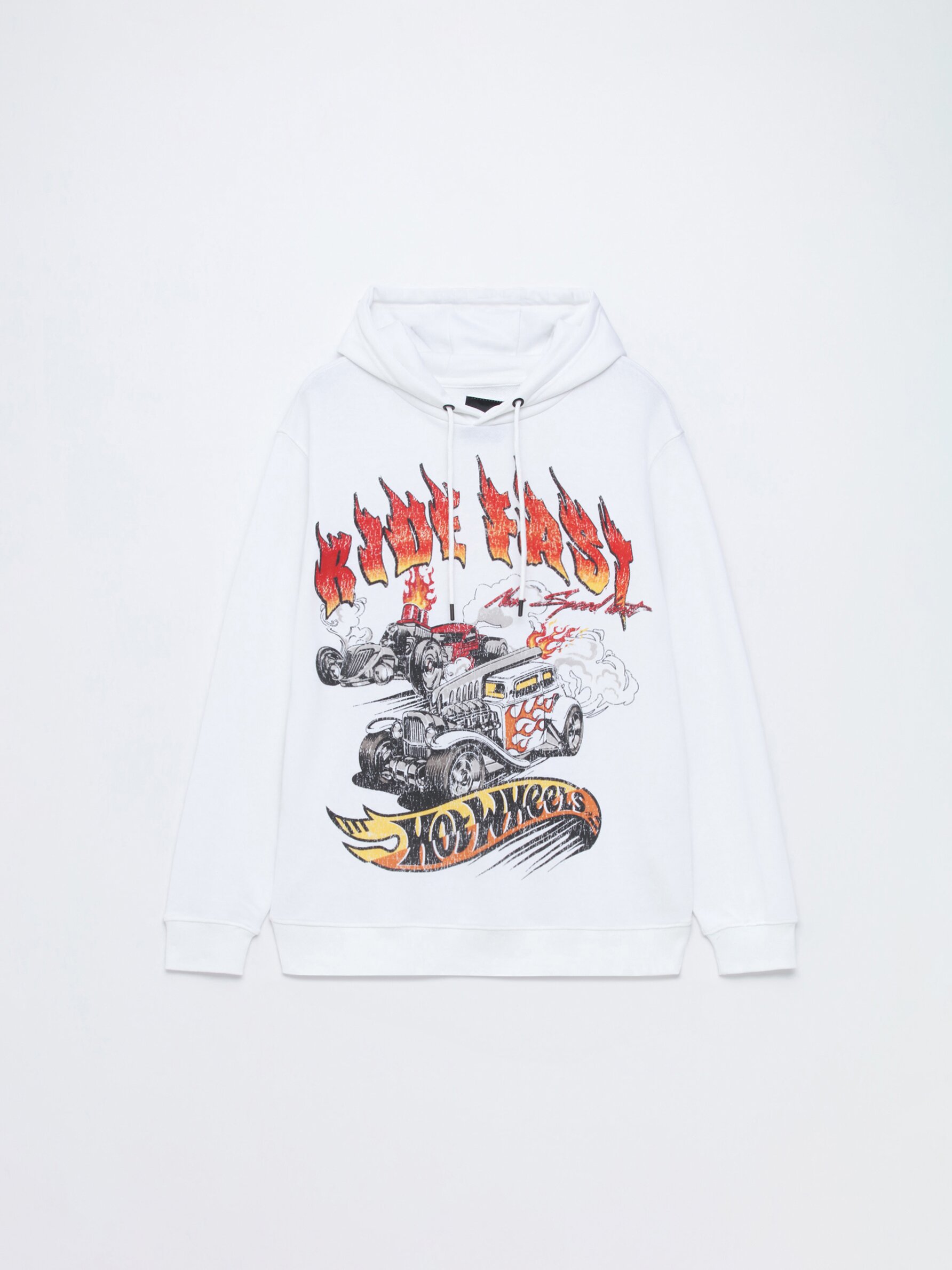 Hot Wheels Mattel print hoodie Films and TV Collabs