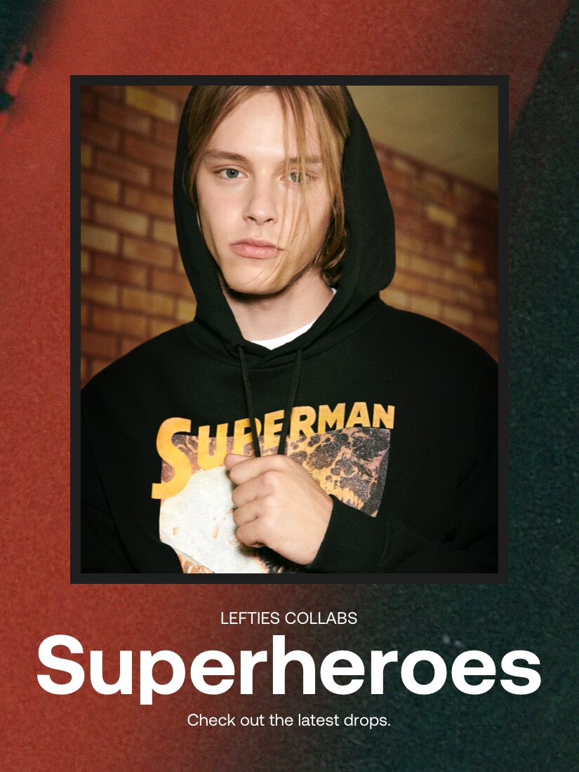 Superheroes Collabs CLOTHING Man Lefties Oman
