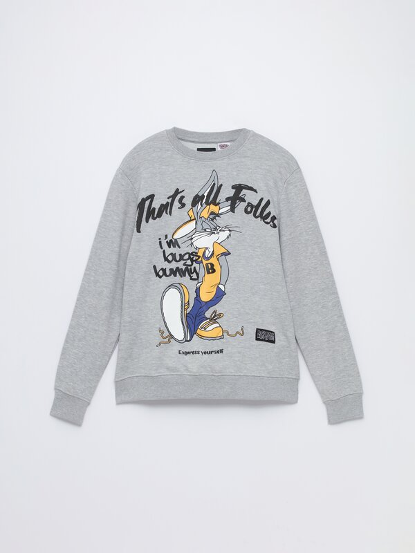 Bugs Bunny ©&™ Warner Bros maxi print sweatshirt