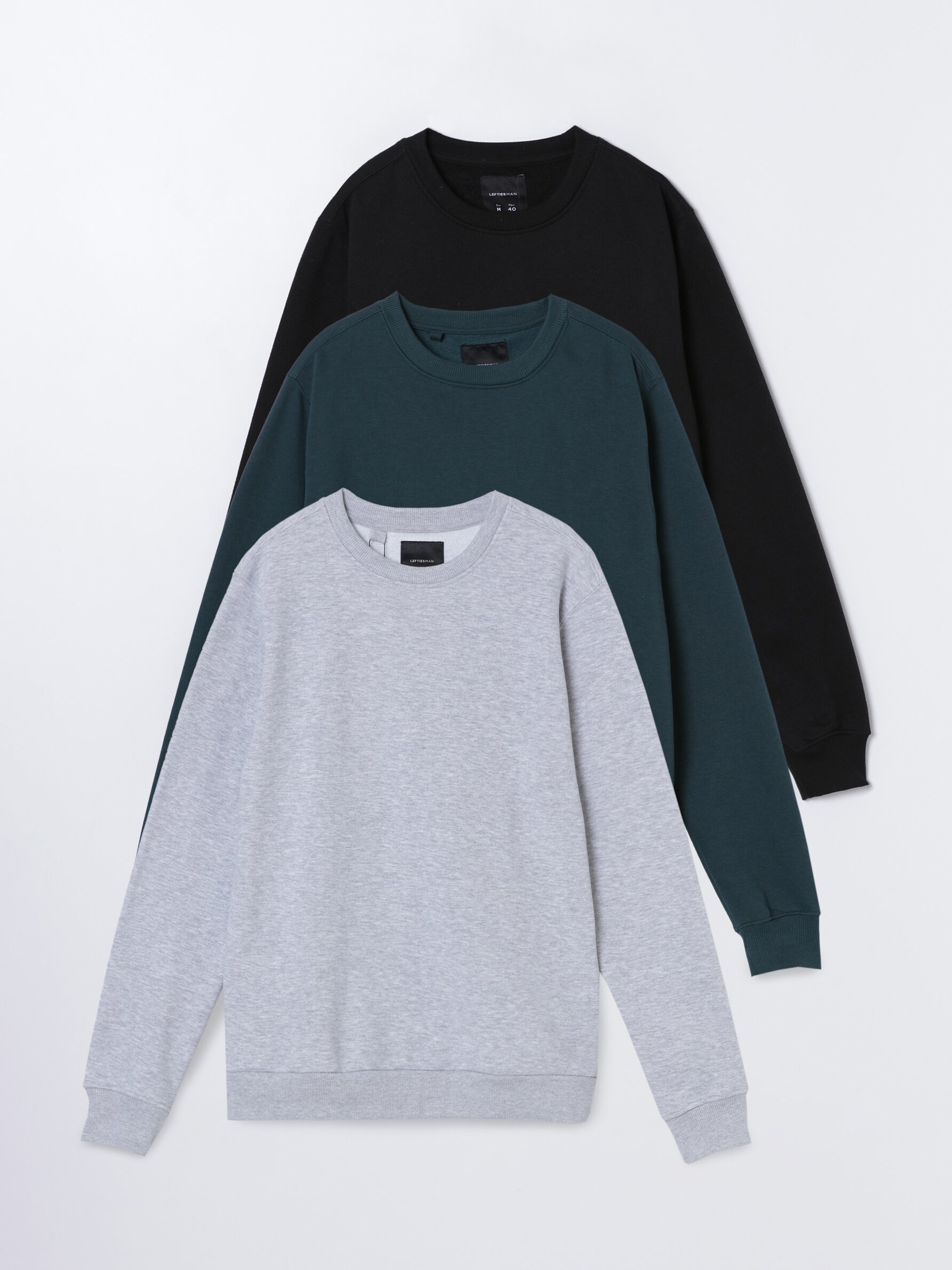 Pack of 3 basic sweatshirts